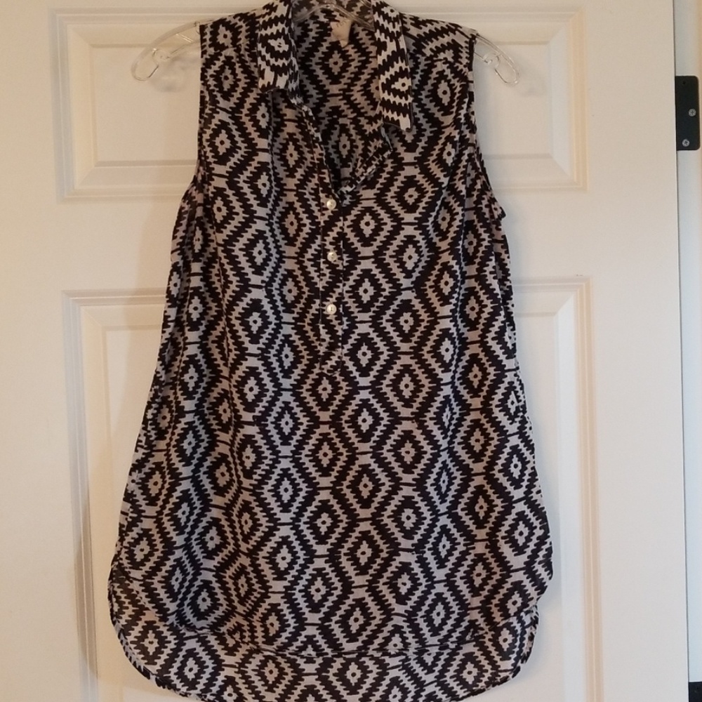 Yala brown and cream lightweight tunic